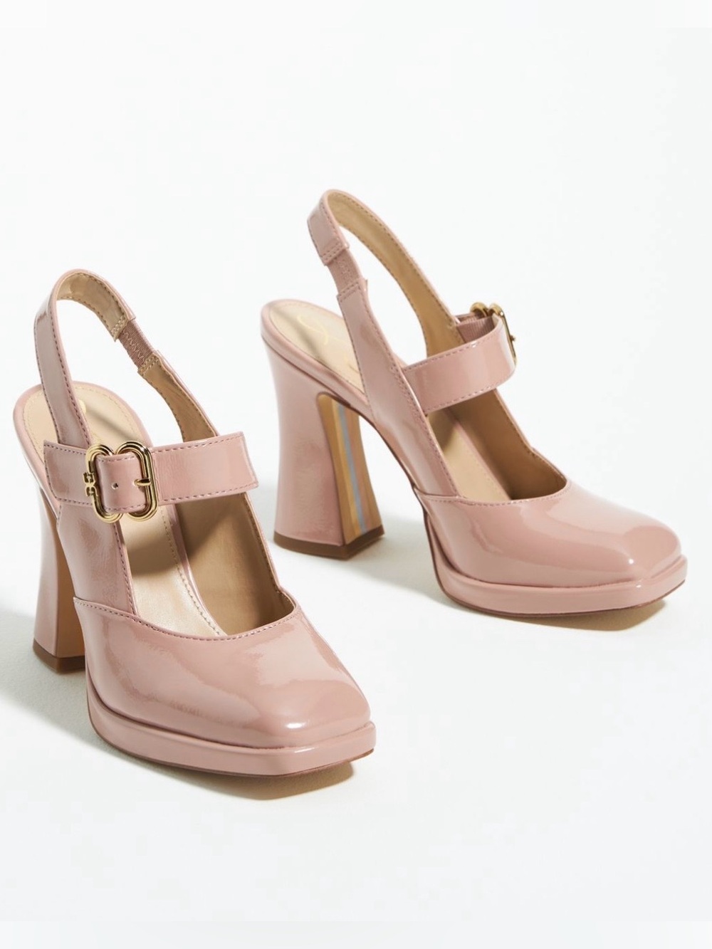 ✨NIB | Sam Edelman Jildie Platform Slingback Mary Janes - Cedar Pink Patent✨